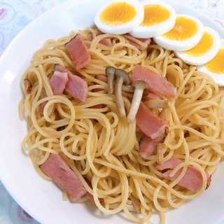 しめじとベーコンの和風パスタ